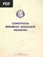 Constitutia Republicii Socialiste Romania