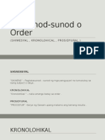 Pagsunod-Sunod o Order