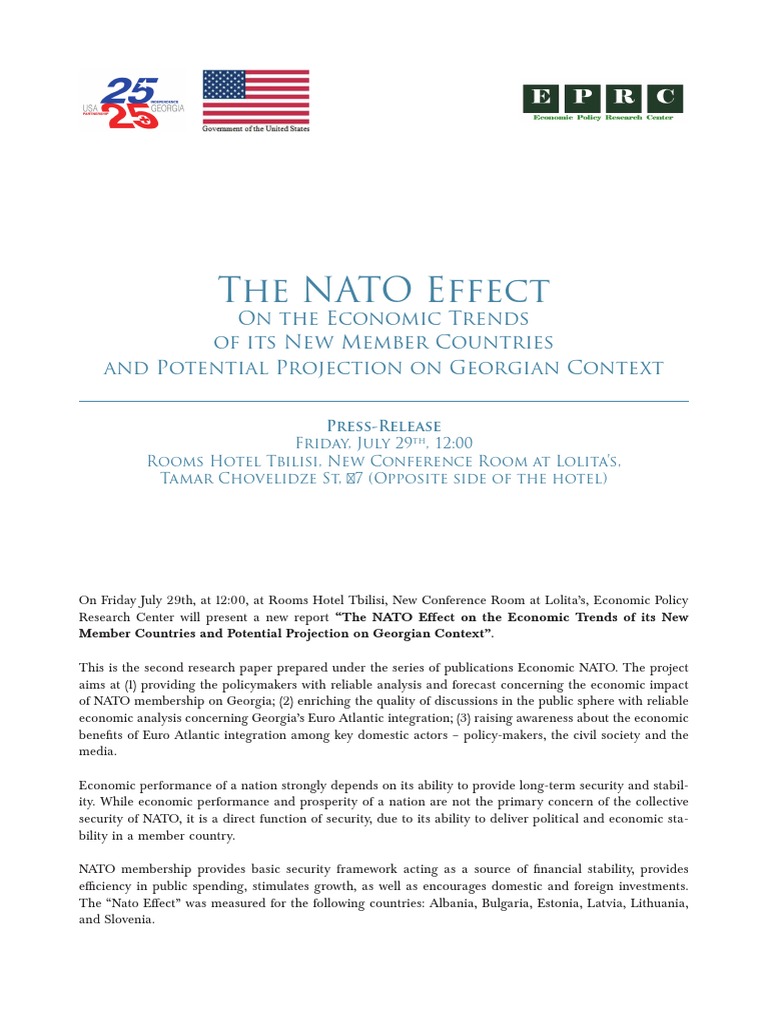 The NATO Effect On The Economic Trends of Its New Member Countries ...
