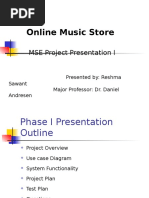 Online Music Store: MSE Project Presentation I