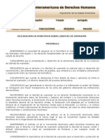 Declaracion Sobre Libertad de Expresion OEA