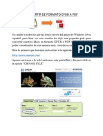 Convertir de Formato Epub A PDF