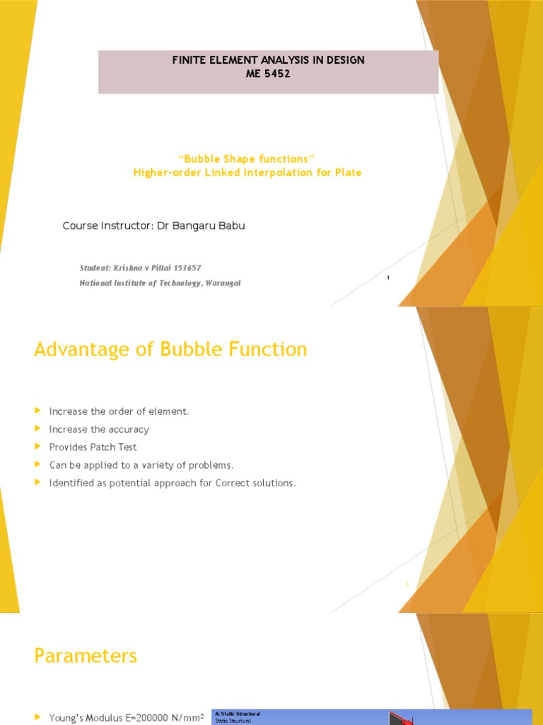 Bubble Shape Functions PDF