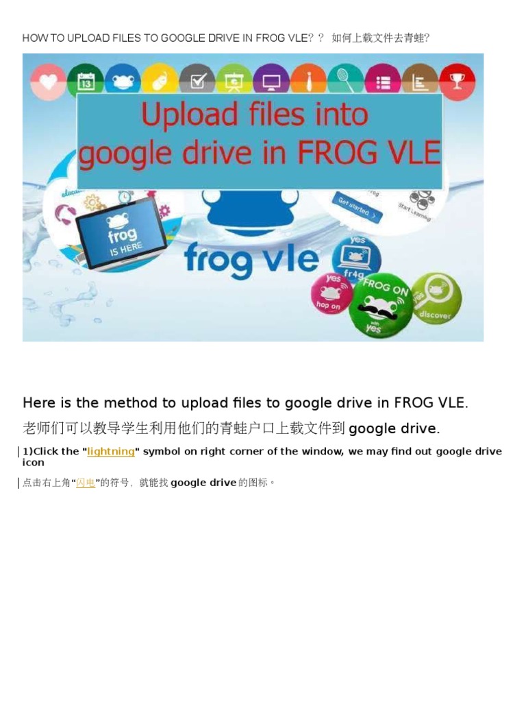How To Upload Files To Google Drive In Frog Vle Pdf