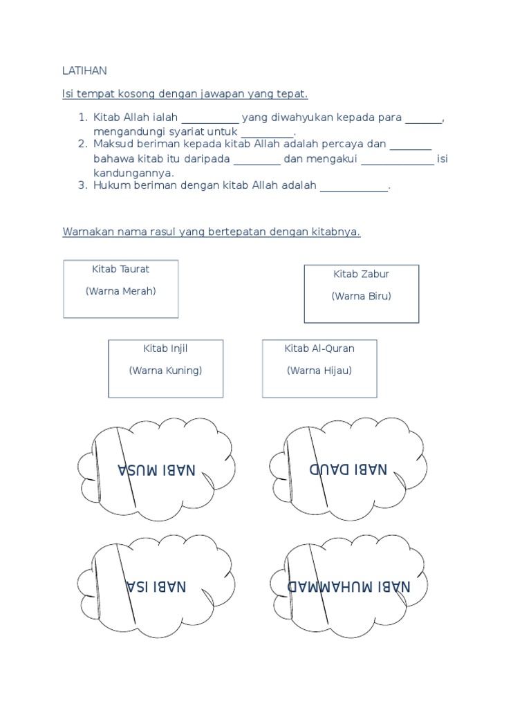 Latihan Beriman Kpd Kitab T3