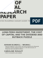 Cost of Capital