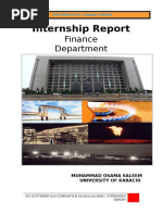 SSGC Internship Report on Finance Department