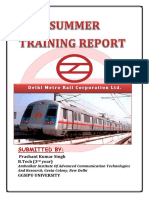 Summrr Training DMRC Report