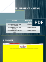 Web Development - HTML Page