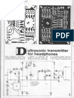 Ultrasonic RX-TX for Headphones