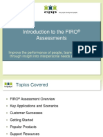 Intro To FIRO Assessments
