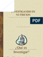 INVESTIGAndo en Nutricion