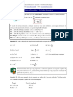 Cálculo Diferencial e Integral I - Derivadas de Funções Elementares - Exercícios Com Gabarito