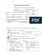 Questions: Bonding and Brazing / Soldering: T F A F b∗l ≤ τ S