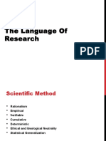 3. the Language of Research