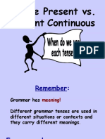 Simple Present vs Present Continuous - Grammar Tenses Explained