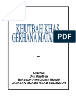 Khutbah Gerhana Matahari