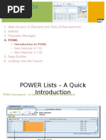 POWL Framework and Whats New