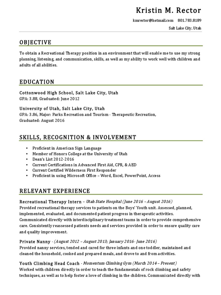 7 18 16 RT Resume | PDF | Health Care | Cognition