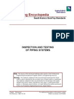 Inspection and Testing of Piping Systems