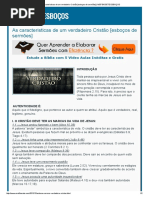 As Caracteristicas de Um Verdadeiro Cristão [Esboços de Sermões] _ MEFIBOSETE ESBOÇOS