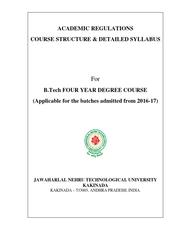 B.Tech R16 Academic Regulations Overview | PDF | Academia | Crime Thriller
