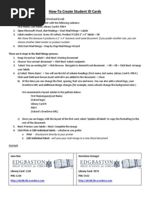 How to Create Student ID Cards