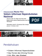 Ppt Master Plan Sistem Informasi Kependudukan Nasional 10 2000