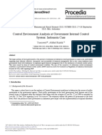 Control Environment Analysis at Government Internal Control System Indonesia Case 2015 Procedia Social and Behavioral Sciences