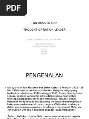 Tun Hussein Onn Hani