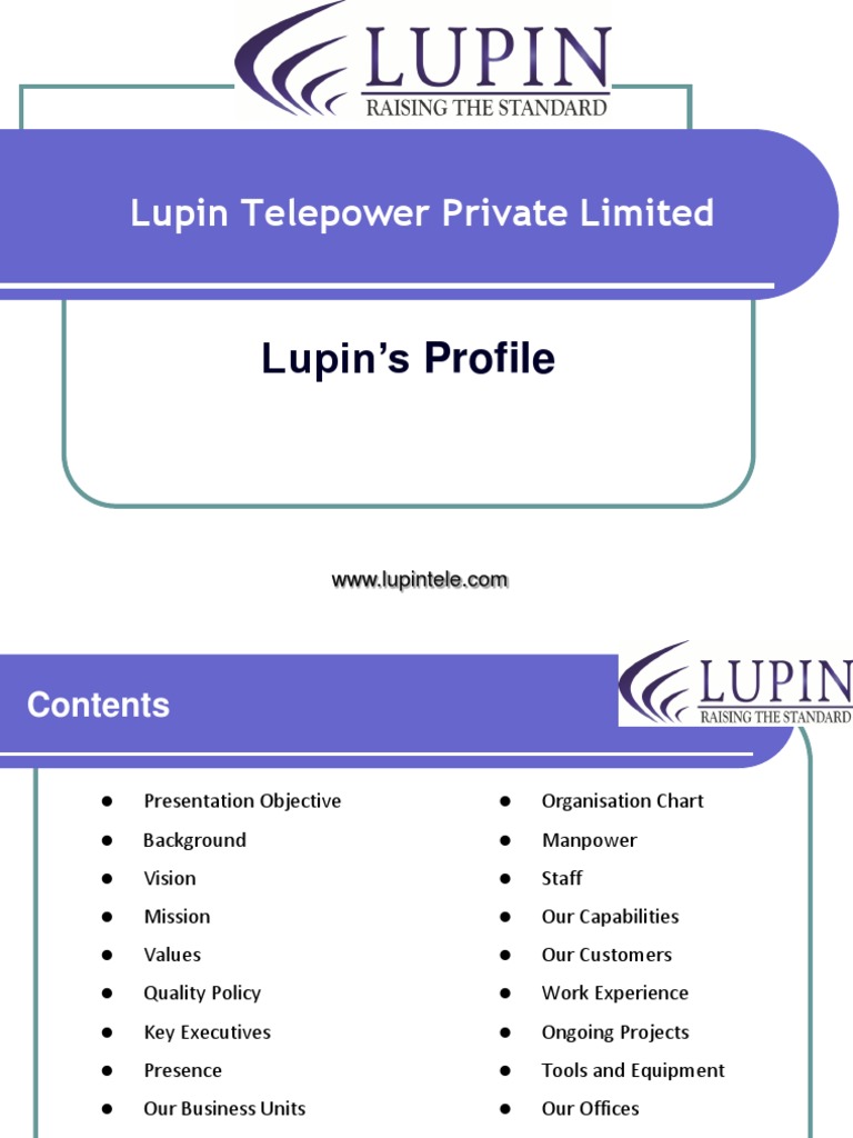 Lupin_Profile_26_11_2015 Business Technology