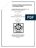 vibrational analysis using active magnetic bearings 