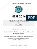 NEST2016 Brochure Syllabus Final