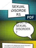 Sexual Disorders Paraphilia