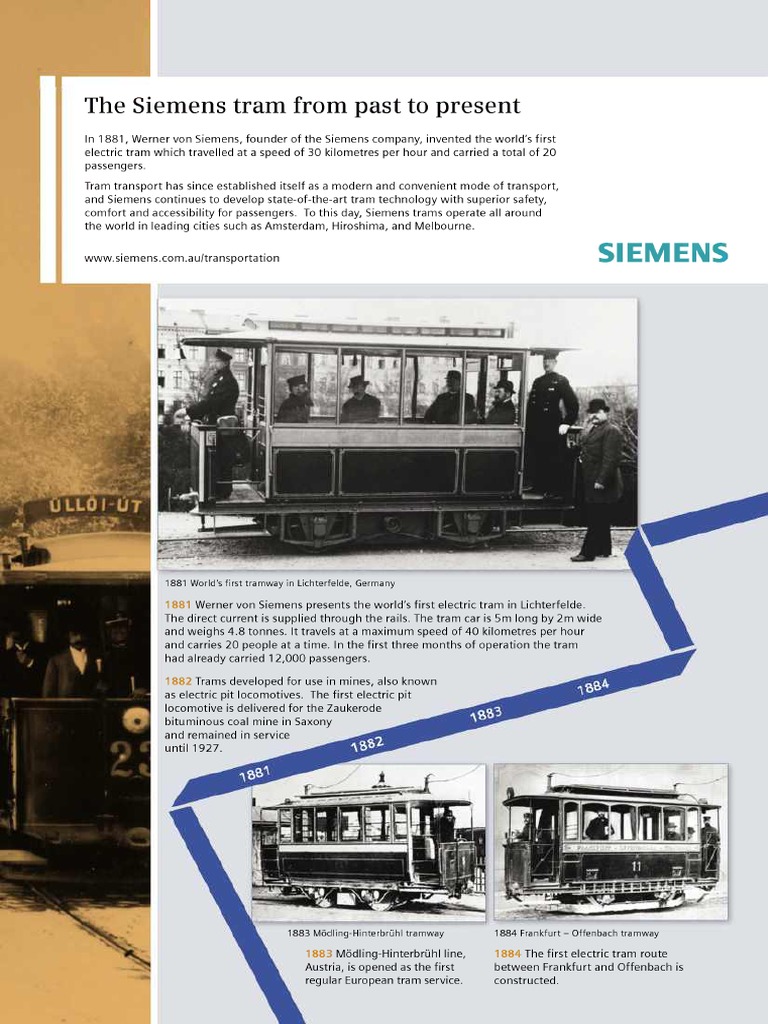 Siemens: Pioneering Electric Trams | PDF | Travel | Classics