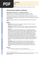 Spicing Thing Up - Synthetic Cannabinoids