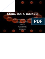 Atom, Ion & Molekul: Elvi Tri Darmayanti Nurul Mimar Ranti Alghifari M Fikri