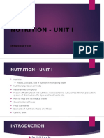 Nutrition Unit I