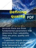 Defining Quality