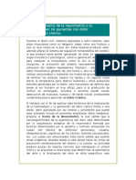 Describir La Teoría de La Neuromatriz y Su Implicancia en Los Pacientes Con Dolor Lumbopélvico Crónico