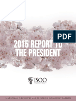 Information Security Oversight Office (ISOO) Annual Report to the President--2015 Annual Report