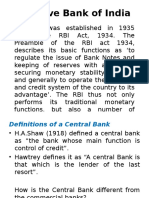 RBI - Functions