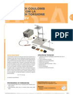 Mod. F-LC/EV: La Legge Di Coulomb - Misura Con La Bilancia Di Torsione