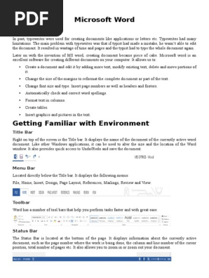Microsoft WORD