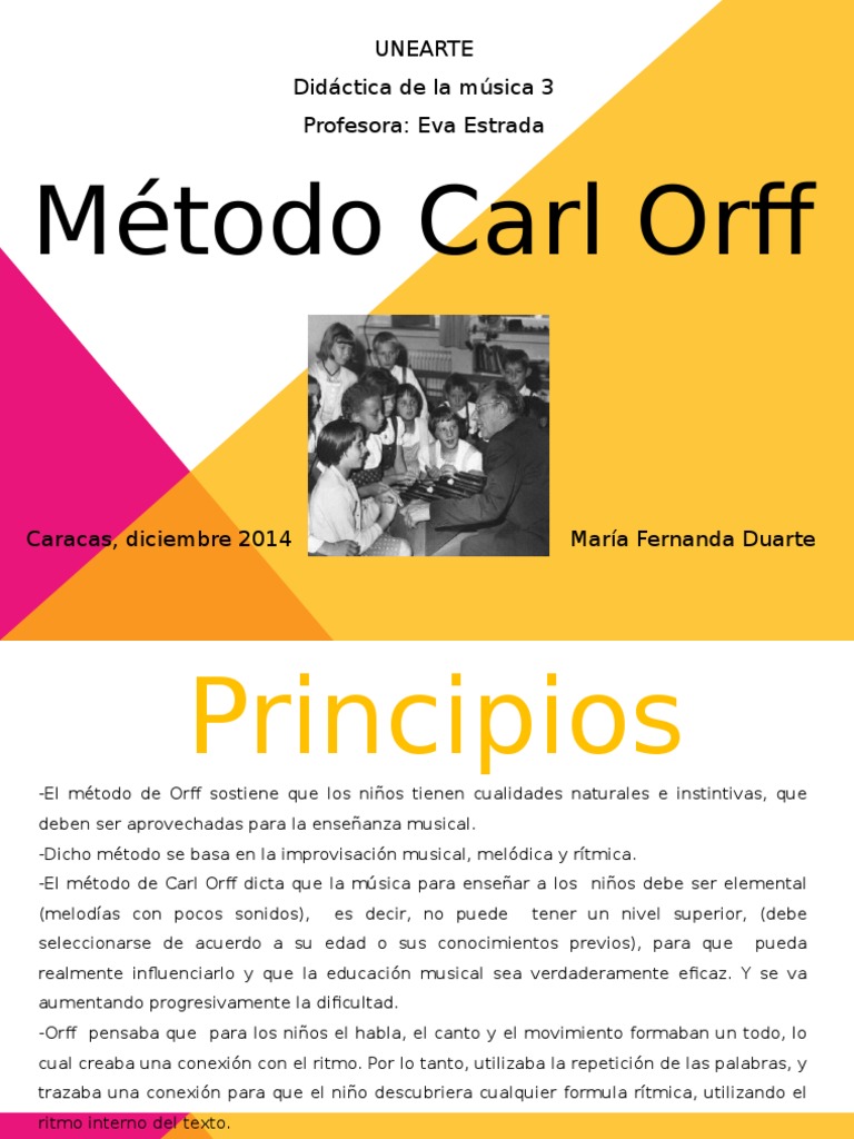 Metodo de Enseñanza de Carl Orff | PDF | Ritmo | Melodía