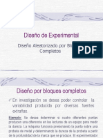 Diseño de Experimental - BLoques