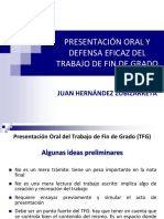 Exposicion Oral y Defensa Del TFG