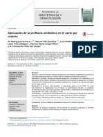 Adecuación de La Profilaxis Antibiótica en El Parto Por Cesárea PDF