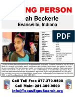 Aleah Beckerle Missing Poster
