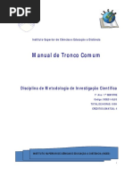 Modulo de Metodologia de Investigação Científica